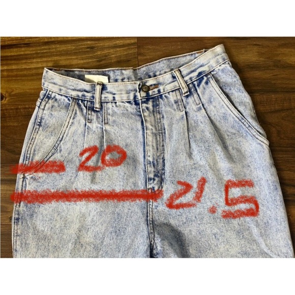 VTG 80s Bill Blass Pleated Denim Mom Jeans Size 12 30x31 - Picture 13 of 13